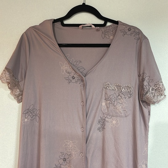 Purple Floral Nightgown - Picture 2 of 4